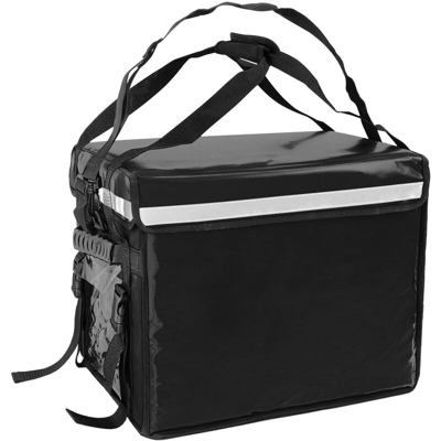 CityBAG - Borsa isotermica 44 x 39 x 34 cm nera per la consegna di ordini alimentari da moto e bicicletta