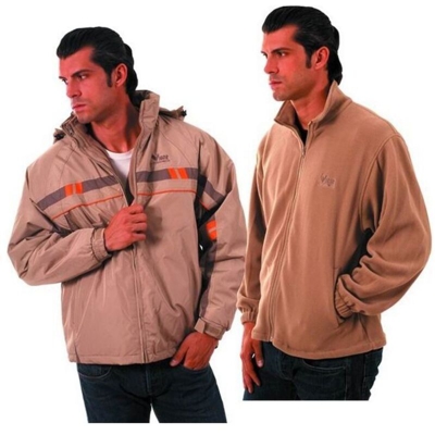 Delta Plus - GIACCA CARDIGAN DELTAPLUS BEAVER BLU/ORANGE CON ZIP TG. L