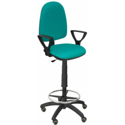 Piqueras Y Crespo - Sgabello ayna bali verde chiaro a braccio fisso ruote per parquet precio