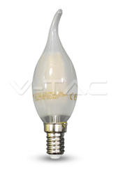 Lampadina a Filamento LED E14 Candela Coda 4W 4000K° Vetro Opaco - V-TAC características
