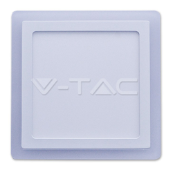 Pannello a Doppio LED V-TAC Montaggio a Plafone Quadrato 18W+4W 6000K precio