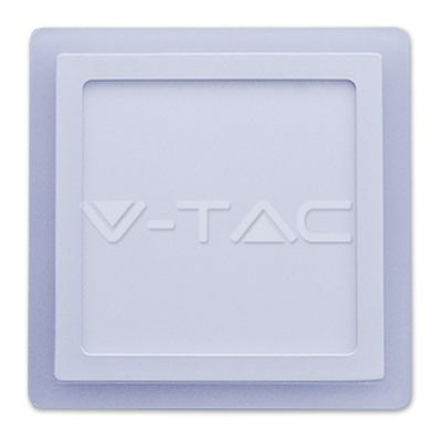 Pannello a Doppio LED V-TAC Montaggio a Plafone Quadrato 18W+4W 6000K