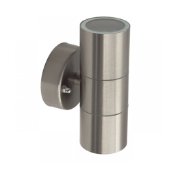 lampada da parete acciaio inox giardino 2 luci 220-240 volt CE GU10 I classe IP44 esterno kan 19121 - KANLUX características