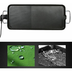 Bistecchiera Rettangolare ,Bistecchiera in Acciaio Inox, Alluminio pressofuso con rivestimeno Antiaderente, Nero - OOBEST características