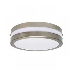 Kanlux - plafoniera cromo opaco 2 luci 220-240 volt CE E27 II classe IP44 interno ed esterno tondo kan 08980 características