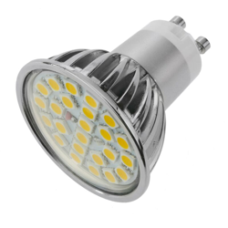SMD 230VAC LED GU10 4W 120° 50 millimetri luce calda - Bematik precio