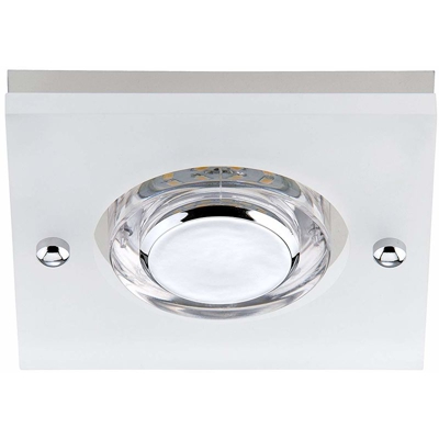 FARETTO DA INCASSO LED 1X5W 400LM FISS QUADRATO IP44 - Briloner
