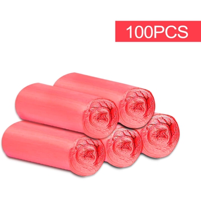 100 parti usa e getta, casa Garbage Collection sacchetti di immondizia, sacchetto di rifiuti, 45 * 50cm, rosso - ASUPERMALL