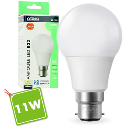 Lampadina a LED B22 11W 2700K Eq 90W - ARUM LIGHTING características