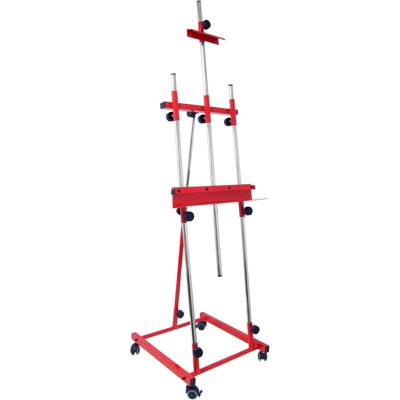 Cavalletto di vernice rosso/cromo Goya - PIQUERAS Y CRESPO