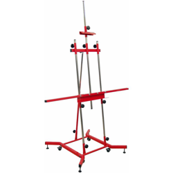 Cavalletto di verniciatura rosso/cromo Goya XL - PIQUERAS Y CRESPO en oferta