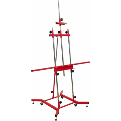 Cavalletto di verniciatura rosso/cromo Goya XL - PIQUERAS Y CRESPO