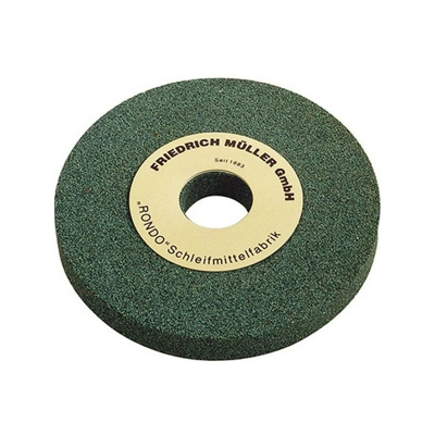 Carburo Di Silicio Mola, Grigio, Dimensioni: 300 X 40 X 76 Mm *, Grano 80 Durezza J, Modello: Incavo * Con Un Lato Di 125 X 19 Mm - MULLER