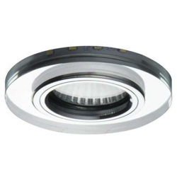 faretto incasso vetro con decoro led 220-240 volt 70 mm CE GU10 argento bianco freddo fisso interno tondo vetro kan 24416 - KANLUX precio