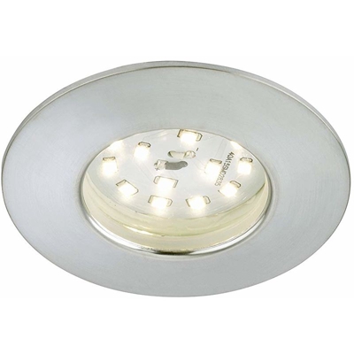 FARETTO INCASSO LED 1X5W 400LM FISSO IP44 ALLUMINIO - Briloner