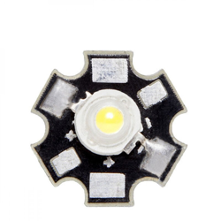 LED Ad Alta Potenza 45X45 con Radiatore 3W 220Lm 50.000H | Bianco Freddo (CH-LED-3W-45MIL-D-CW) - GREENICE precio