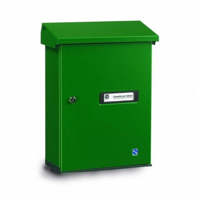Cassetta postale per rivista Serenissima ferro zincato prerivestito PVC goffrato verde - SILMEC