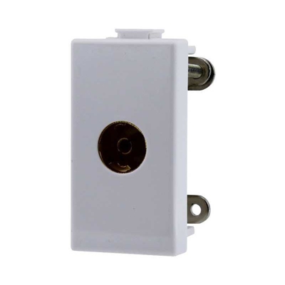 Sandasdon - Tv Connettore Femmina 1 Modulo Bianco - Compatibile Bticino Matix