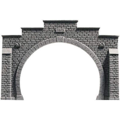 Portale galleria per modellismo H0 PROFI plus 2 Binari Modello pronto espanso rigido, Dipinto NOCH 58052