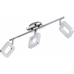 Briloner Leuchten Plafoniera con 3 Faretti LED Integrata, 4 W, Argento [Classe di efficienza energetica A+] en oferta