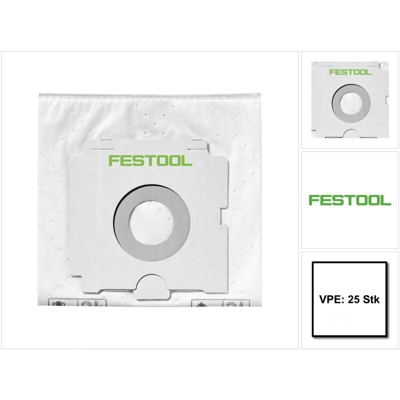 Festool SELFCLEAN Sacchetto filtro SC FIS-CT 36/25 ( 496186 ) per aspiratore mobile CT 36 - 25 pezzi