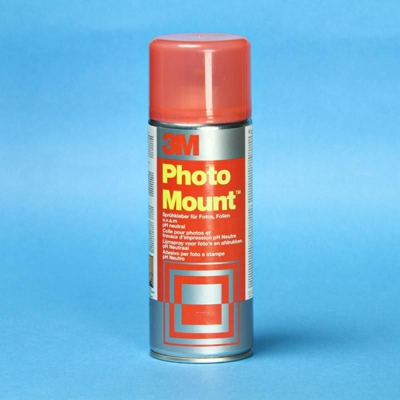 Adesivo neoprenico a contatto Photo mount bomboletta spray da 400 ml per gomme, metalli e materiali vinilici - 3M