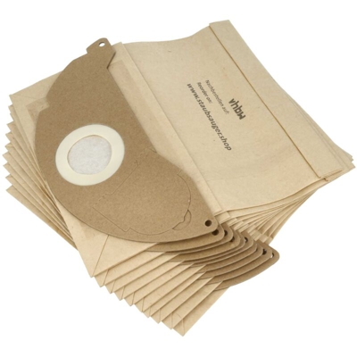 vhbw 10 sacchetto carta per aspirapolvere aspiraliquidi Kärcher A 2000 - A 2099 Serie, A 2003 Serie, A 2004, A 2014 CarVac, A 2014 CV