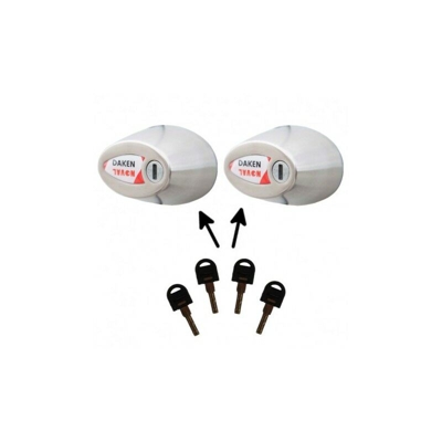 COPPIA 2 Lucchetti Furgone Bloccaporta Antifurto Noval VANO DI CARICO - Daken