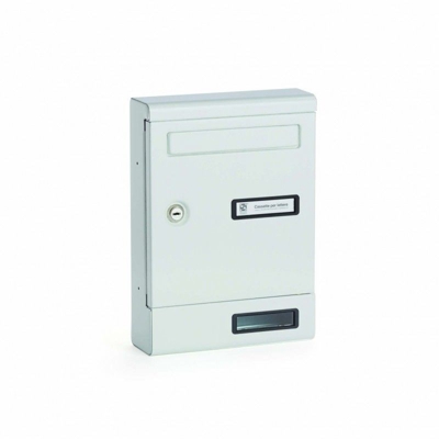 Cassetta postale S2001 alluminio verniciato bianco RAL 9001 - SILMEC