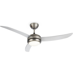 Klarstein El Paso Ventilatore e Lampadario da Soffitto 52' 10.344m³/h 3 Pale argento en oferta