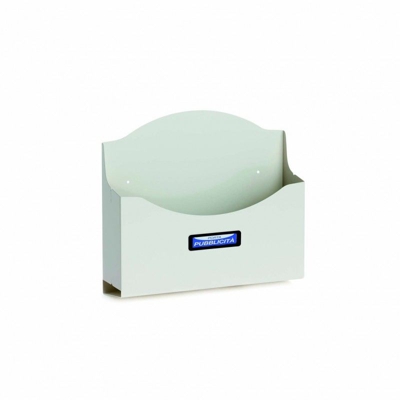 Cassetta porta pubblicità SP509 lamiera elettrozincata verniciata bianca 320x290x83 - SILMEC