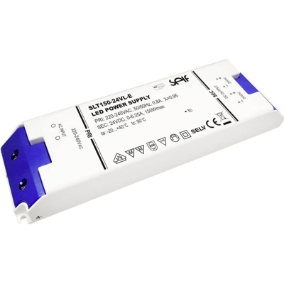 SLT150-24VL-E Driver per LED Tensione costante 150 W 0 - 6.25 A 24.0 V/DC adatto per mobili, non dimme - Self Electronics