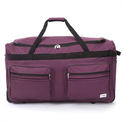 DEUBA® Borsa da viaggio Borsa sportiva Borsa da viaggio Valigia da viaggio Trolley Borsone 160 litri violett (de)
