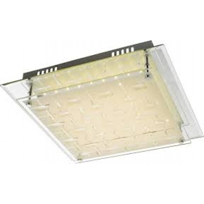 Globo Lighting - NUNJO Plafoniera LED cromo vetro con decoro e specchio GLOBO 48212-18