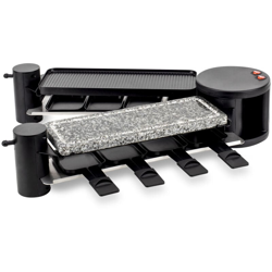 Raclette e piatra di cottura 360° RP360 1200W Nero - H.koenig características