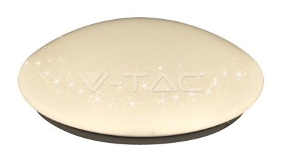 V-tac - PLAFONIERA LED TONDA EFFETTO STELLATO 12W LUCE CALDA VT-8062