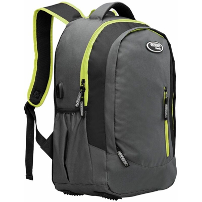 Monzana - Zaino scuola 35L porta USB zaino per laptop borsa viaggio università zaino sportivo notebook Verde