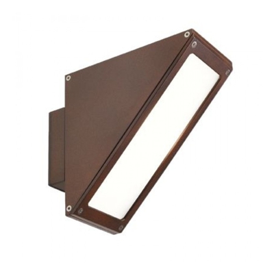LAMPADA PARETE APPLIQUE ESTERNO CORTEN THREE 481-36 - Livos