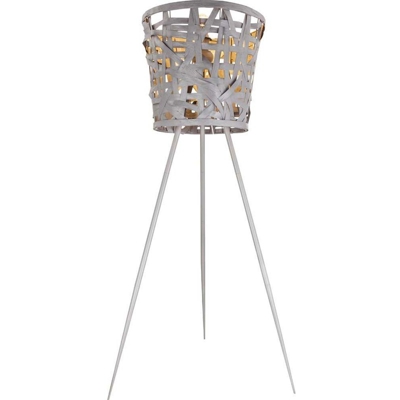 Globo Lighting - SALVADOR Lampada da terra con paralume carta grigio GLOBO 15224S