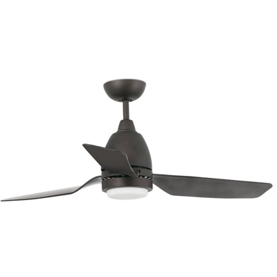 FOGO LED Ventilatore da soffitto marrone con diffusore di luce FARO 33469 - FARO BARCELONA