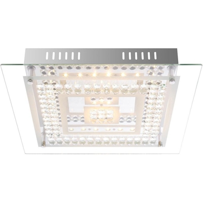 Globo Lighting - PEARL Plafoniera LED cromo vetro trasparente cristalli trasparenti GLOBO 49352