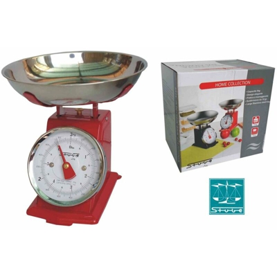Bighouse It - BILANCIA CUCINA MET. MECCAN. A.411 KG.3 ROSSO