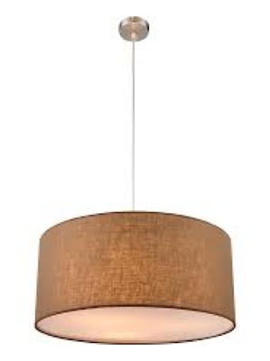 BETTY Lampada a sospensione nichel opaco tessuto corda GLOBO 15186H - GLOBO LIGHTING