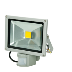 1 x 20W LED Faretto Proiettore con Sensore di Movimento AC 220-240V 1200 Luce Bianca Caldo 2800K Luce Faro da Esterno IP65 Impermeabile - Ecd Germany en oferta