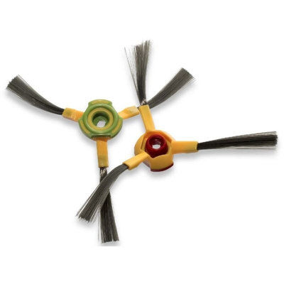 vhbw 2x spazzola laterale compatibile con Ecovacs Deebot D79 robot aspirapolvere - Set spazzole, dx/sx, nero / rosso / verde / giallo