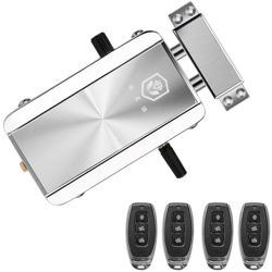 Smart Wireless Smart Door Lock Kit Keyless Electronic Keyless Anti-Theft Door Lock Deadbolt Access Control for Home Hotel Apartment, Silver, With 4 en oferta