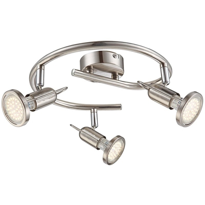 Globo Lighting - RAIL Spot LED nickel opaco attacco 3 x GU10 GLOBO 54382-3