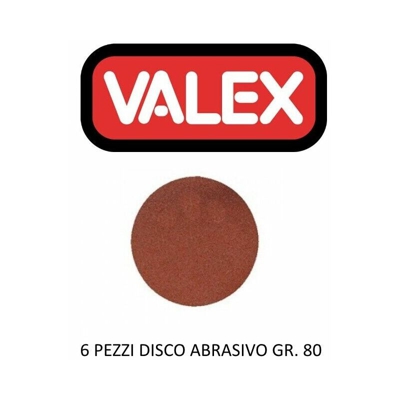 6 pz disco abrasivo Ø 127 mm gr 80 levigatrice bosch lnd 127 - Valex