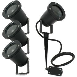 Set di 4 faretti per picchetti da esterno per illuminazione da giardino a LED GU10 - ARUM LIGHTING en oferta