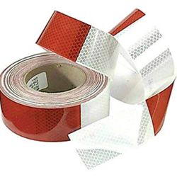 Nastro Adesivo Rifrangente Bianco-Rosso Prismatico - NCB características